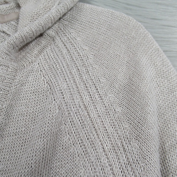 TOMMY BAHAMA Gray Lea Hooded Knit Linen Cardigan Button V-Neck Sweater Size XS - Picture 13 of 14